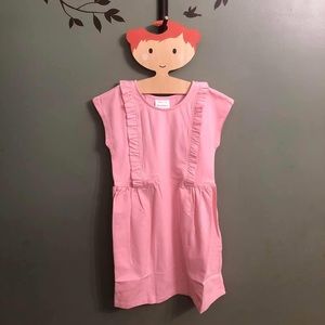 NWT Hanna Andersson Pink Ruffle Dress, 120